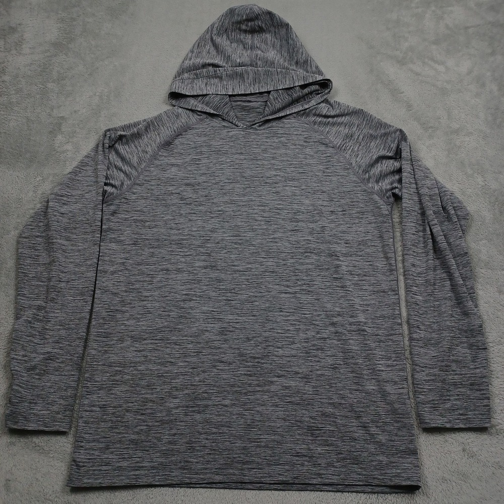 Seahorse Sweater Womens Large Gray Pullover Lightweight Hoodie Casual Activewear